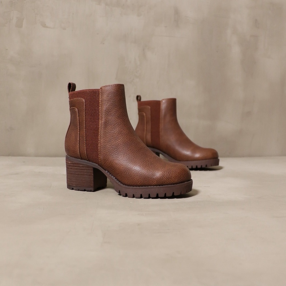 Brown Chelsea Ankle Boots